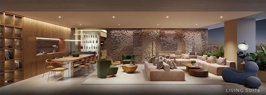 Imagem Apartamentos de 3 a 5 suítes, de 171m² a 350m², com arquitetura internacional assinada por Aflalo...