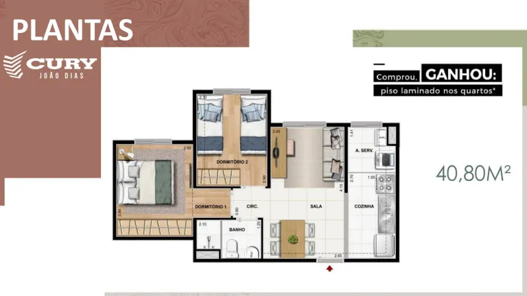 Imagem Apartamento com 2 Quartos à Venda, 41 m² em Vila Das Belezas - São Paulo
