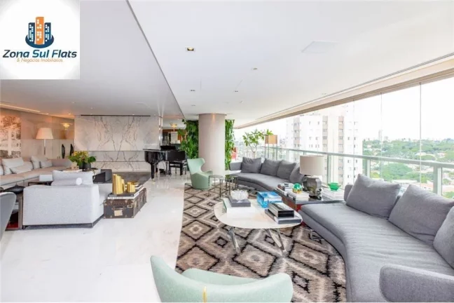 Imagem Apartamento Alto Padrão à Venda No Campo Belo Com 4 Suítes e 5 Vagas