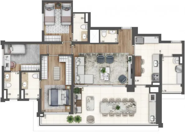 Imagem Apartamento com 3 Quartos à Venda, 127 m² em Sacomã - São Paulo