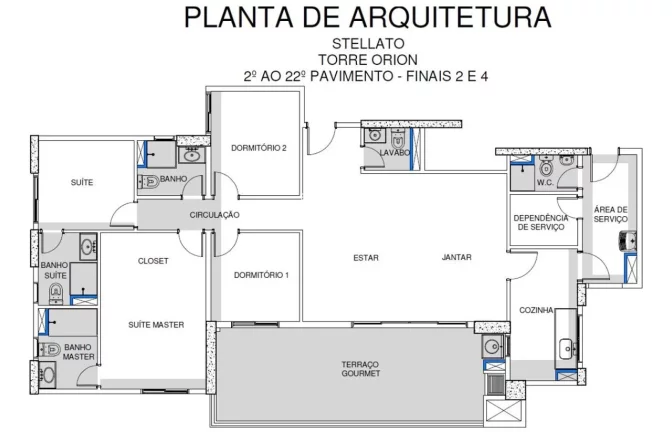 Imagem APARTAMENTO 137.50m² - 4 DORMITORIOS - 2 SUITES - 2 VAGAS - GRANJA JULIETA