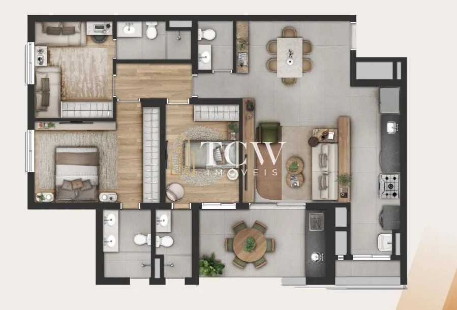 Imagem Apartamentos à Venda em Moema | 3 Suítes ou 4 Dormitórios | 114 a 141 m² | São Paulo/SP
