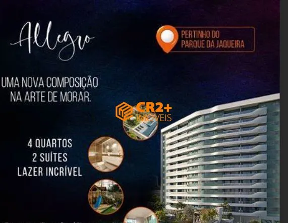 Imagem Vendo Apartamento com 125m² com 4 Quartos sendo 2 Suítes, nas Graças,