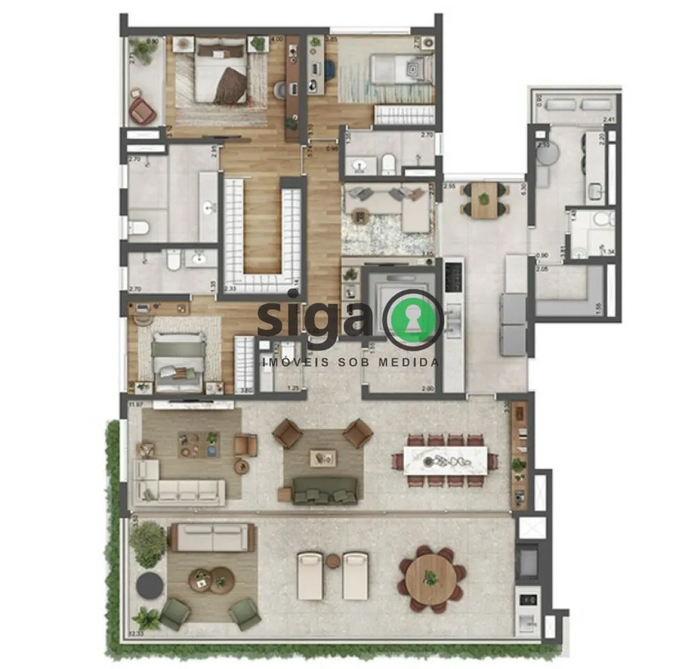Imagem Apartamento para venda no Paraíso 03 suítes, São Paulo - SP