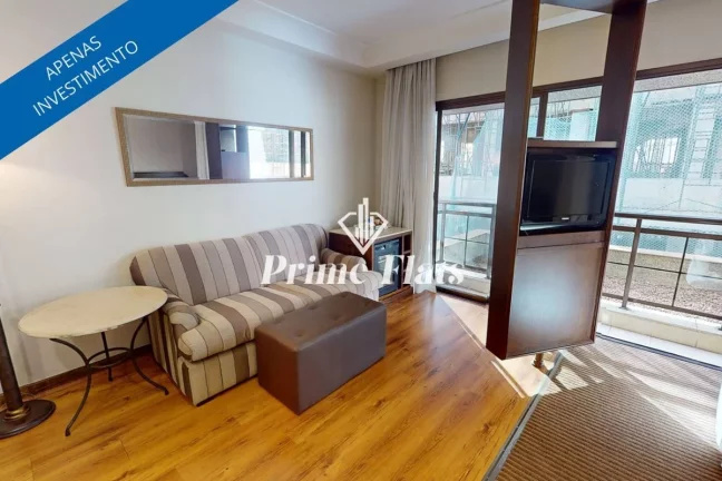 Foto do imóvel Flat disponível para venda no Estanplaza Paulista, com 32m², 1 dormitório e 1 vaga de garagem em Alameda Jaú