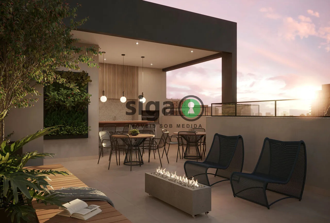 Imagem O apartamento possui 37,46 m² com 2 dormitórios - próximo a duas estações de metrô