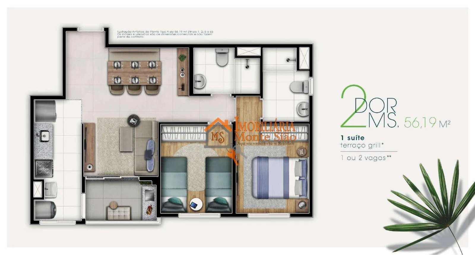Imagem Apartamento com 2 dormitórios à venda, 56 m² por R$ 542.000,00 - Vila Rosália - Guarulhos/SP