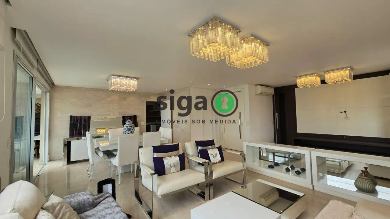 Imagem Brooklin - 198 m² - Andar Alto - 3 Suítes - Varanda Gourmet - Quadra de Tênis