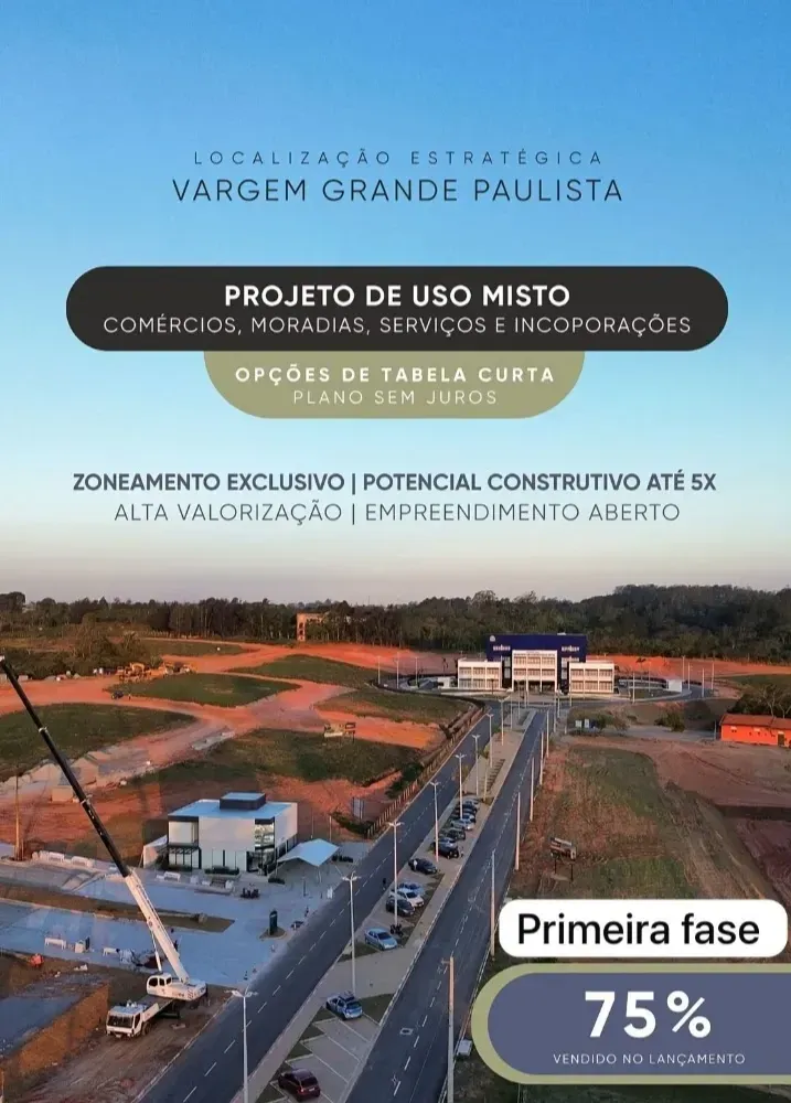Imagem Terreno à Venda, 200 metros em Vg Grande Paulista - Vargem Grande Paulista