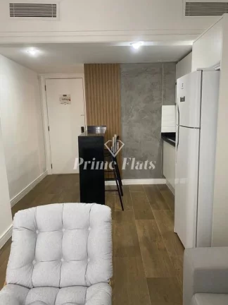 Imagem Flat disponível para locação no Ninety Hotel, com 33m², 1 dormitório e 1 vaga