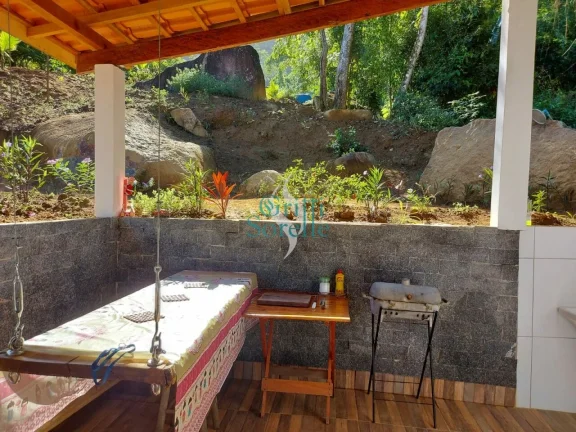 Imagem Terreno com casa e chalé construído à venda em Ubatumirim - Ubatuba/SP.