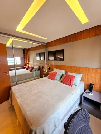 Imagem Lindo apartamento decorado vista mar quarto e sala varanda gourmet a venda em Armação