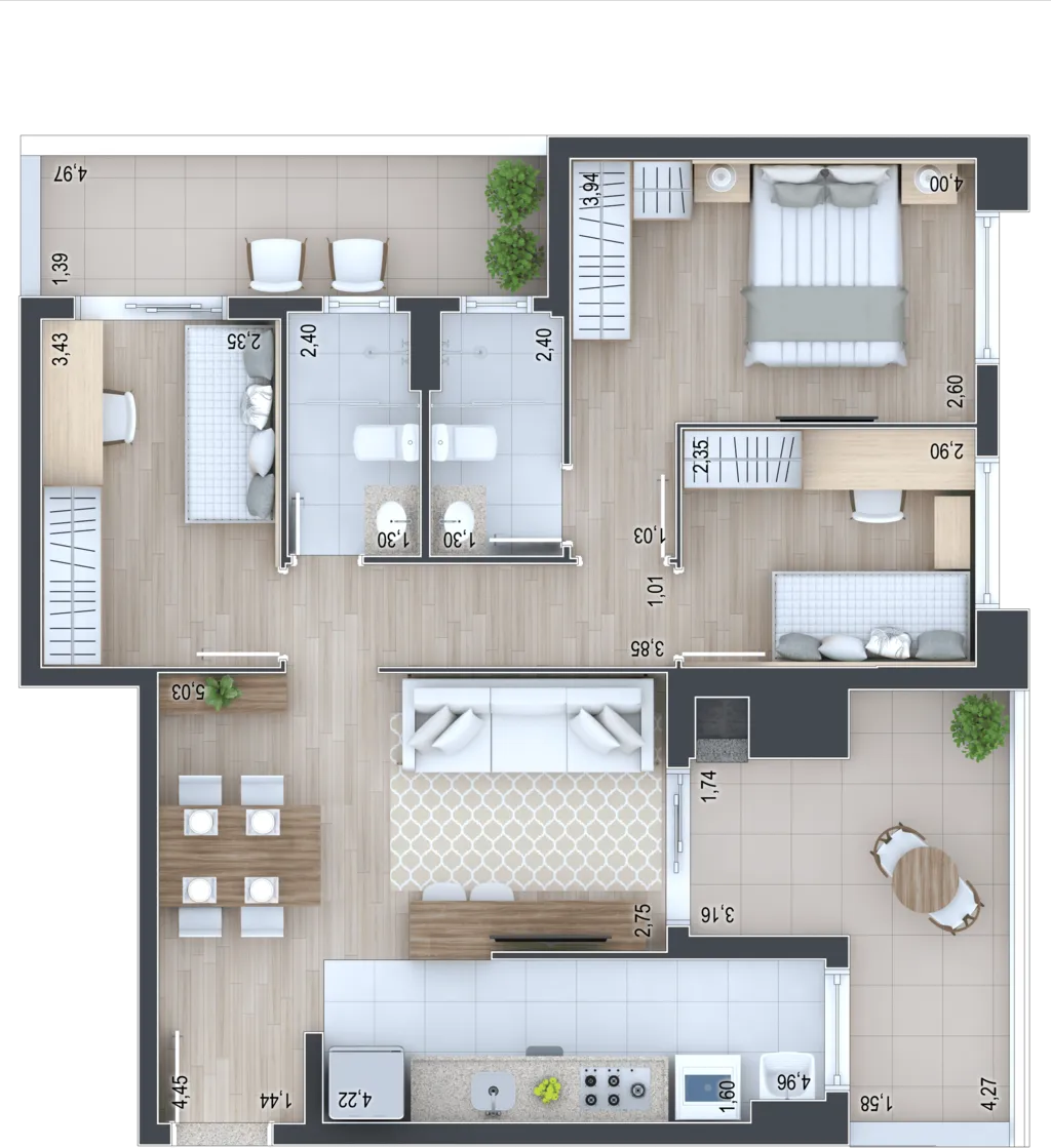 Imagem APARTAMENTO RESIDENCIAL em Curitiba - PR, Portão