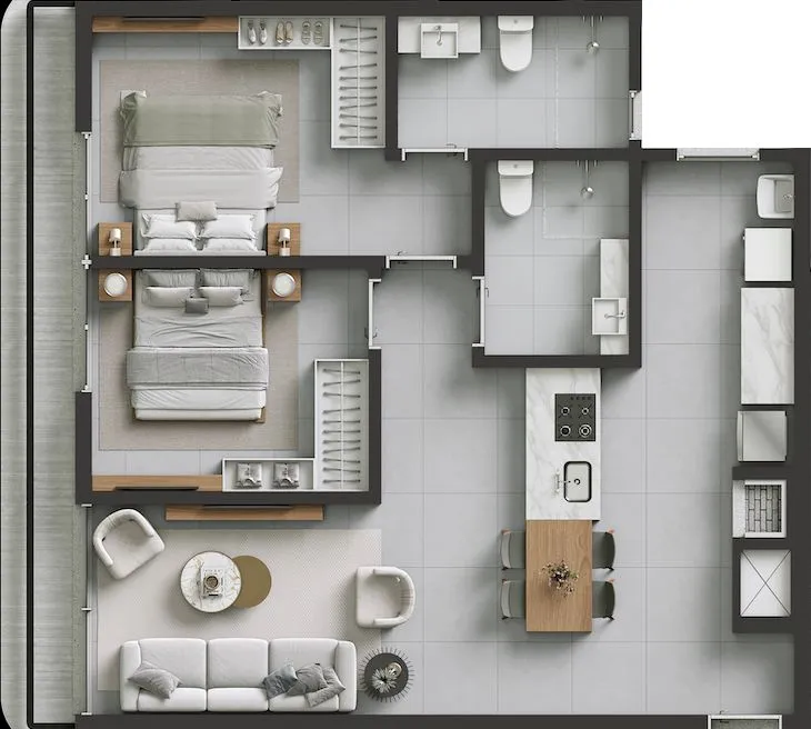 Imagem Apartamento à venda em Canela, Centro , com 3 quartos, 110.15m2