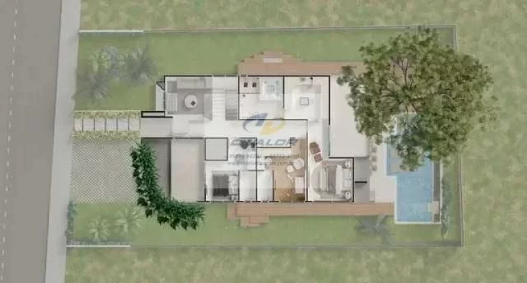 Imagem Vendo Casa em Condomínio Fechado, com 295 m², 4 suítes (1 master) + DCE e 4 vagas
