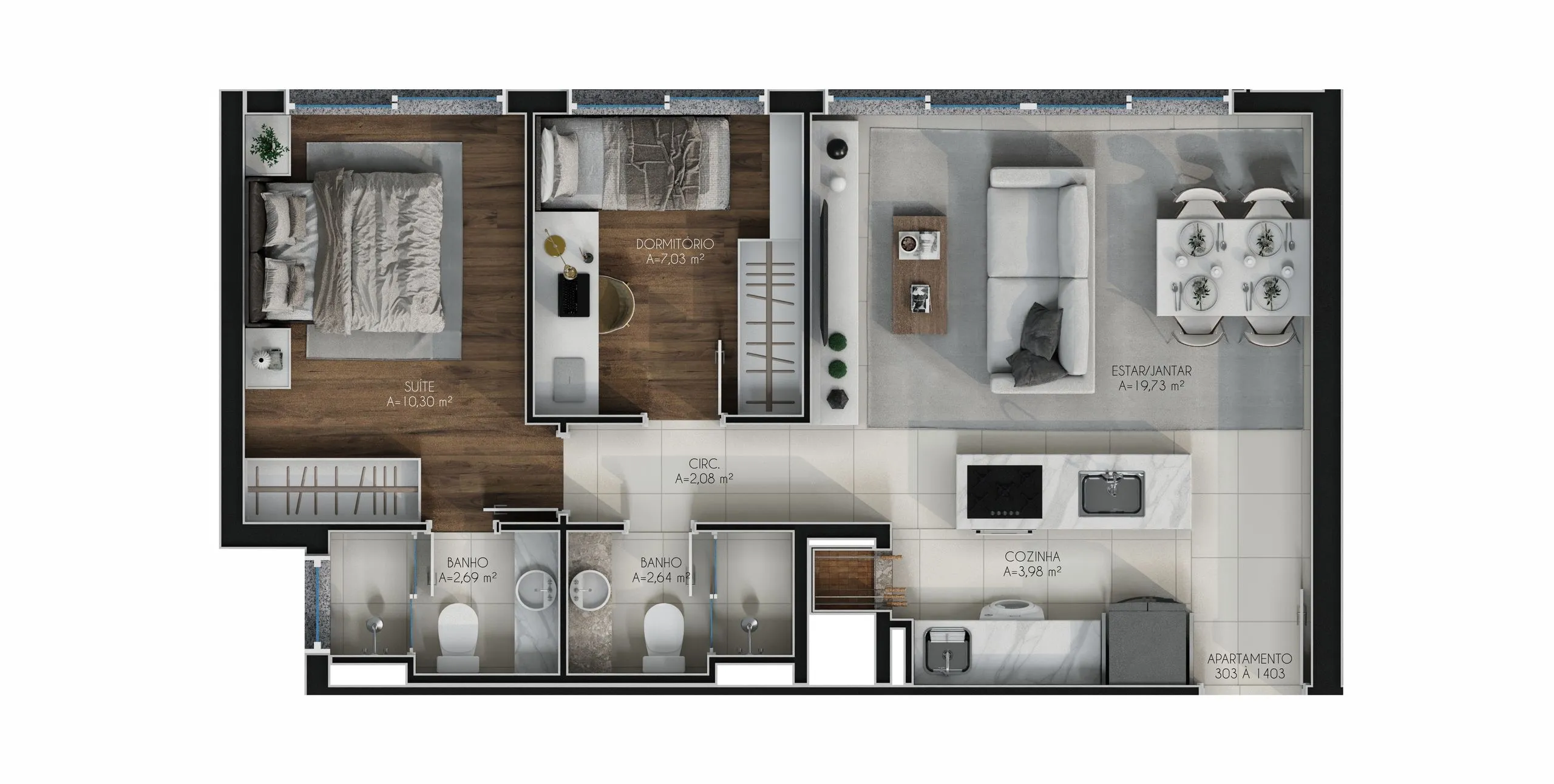 Imagem Apartamento à venda em Porto Alegre, Jardim Botânico, com 3 quartos, 79m2