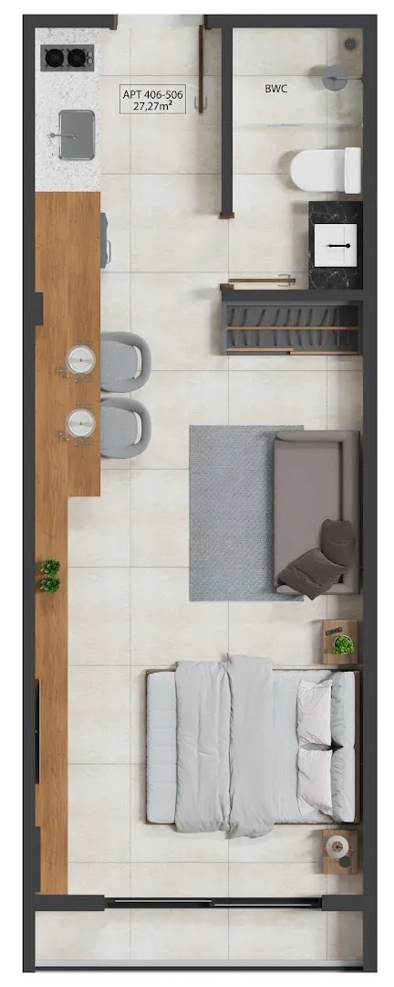 Imagem Flat à venda, 27 m² por R$ 418.997,00 - Bessa - João Pessoa/PB