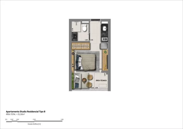 Imagem NIK VILA MARIANA - PLANIK - Studio de 22m² (Unidade de Revenda), próximo à Estação Vila Mariana!