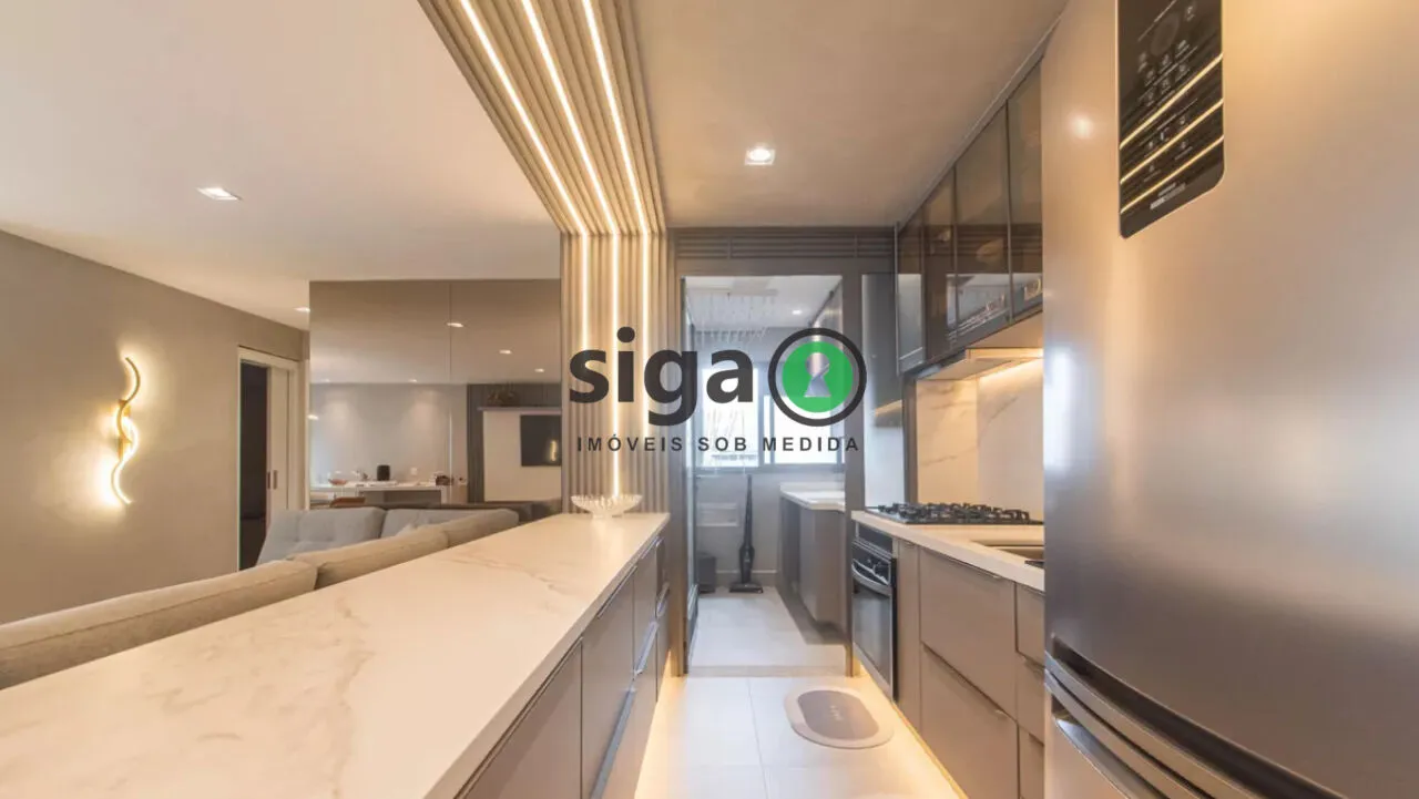 Imagem Apartamento com 2 dormitórios à venda no Brooklin - São Paulo - SP - Mobiliado
