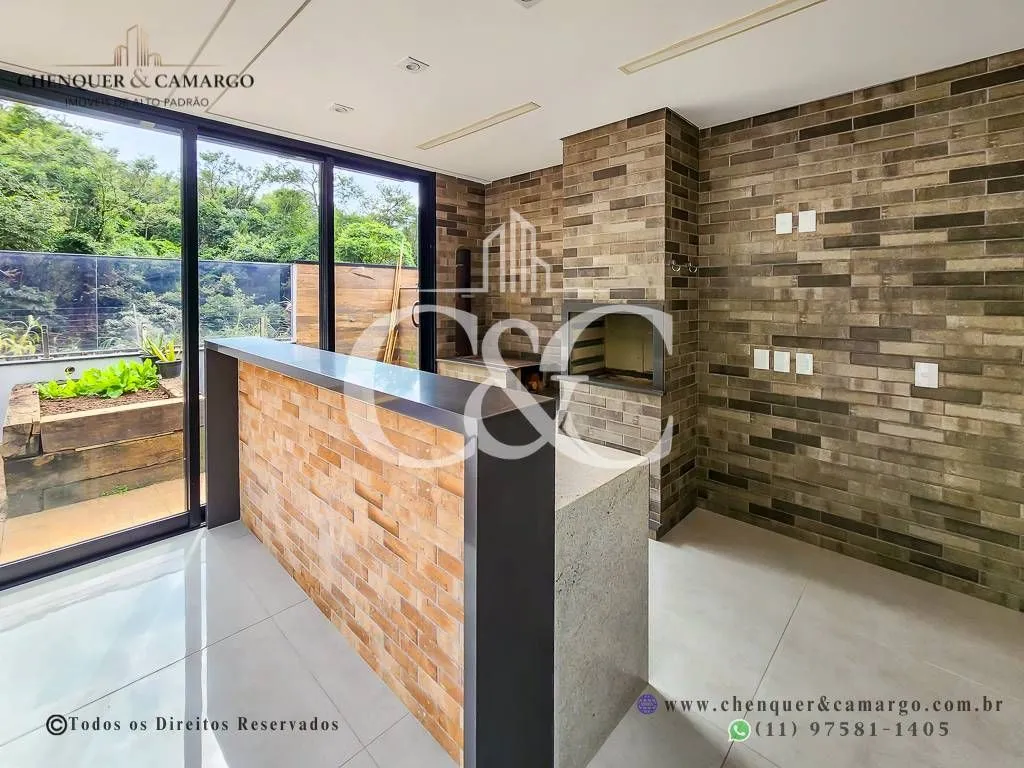 Imagem Casa à venda no Brisas da Mata Jundiaí, 283m², elevador, 3 suítes e piscina aquecida