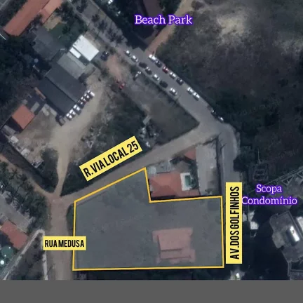 Imagem Porto das Dunas Terreno frente ao Beach Park a venda