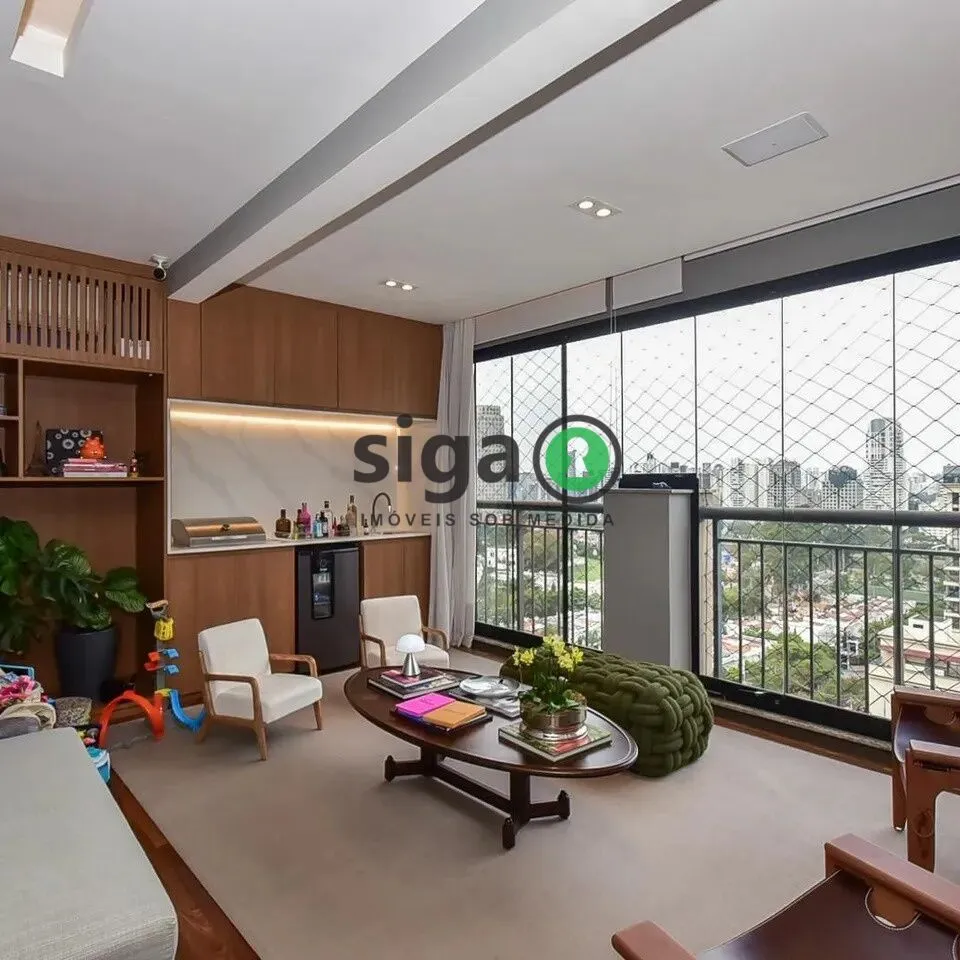 Imagem Apartamento de Alto Padrão no Riverside com 3 Suítes - 178 m² - Cidade Jardim/ Jd. Panorama - SP