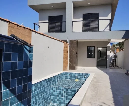 Casa para Venda em Itanhaém, Nova Itanhaém (Praia), 2 dormitórios, 2 suítes, 3 banheiros, 2 vagas