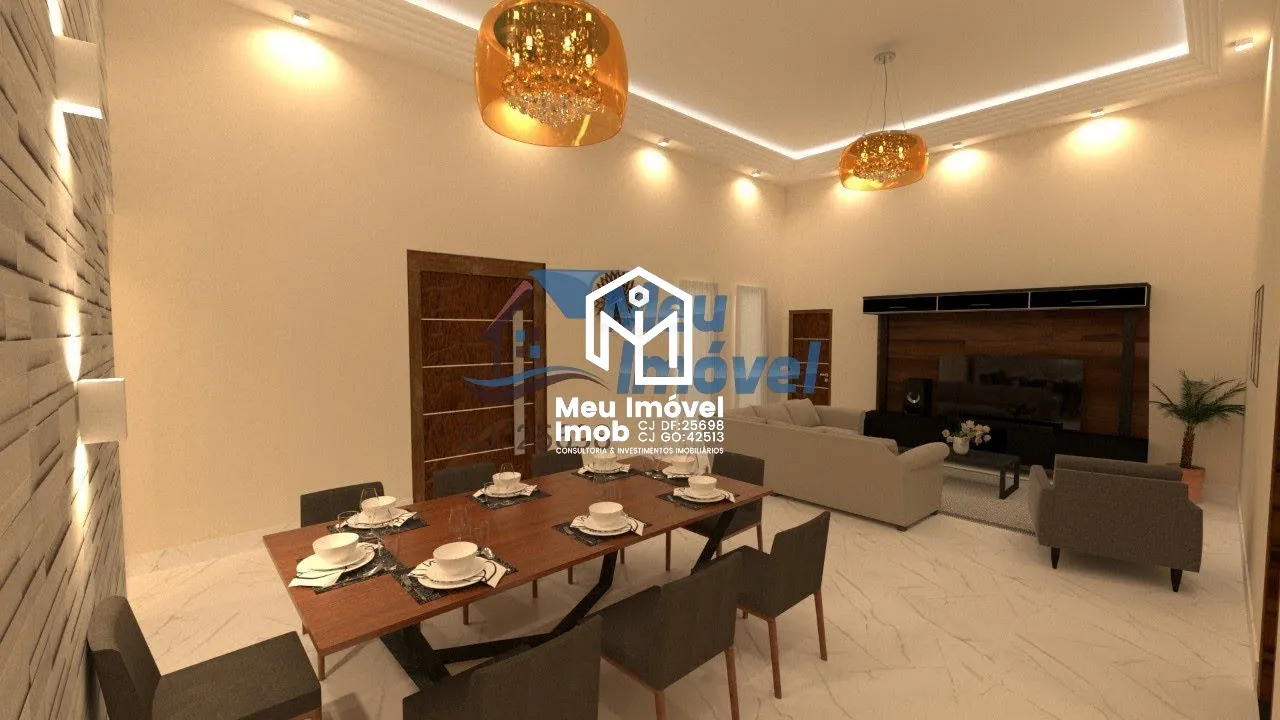 Casa 3 Quartos 3 Suítes 2 Vagas 350m² Nova Sobradinho/DF em Rodovia Df-250 Km 2, 7 - Região dos Lagos, Sobradinho - DF
