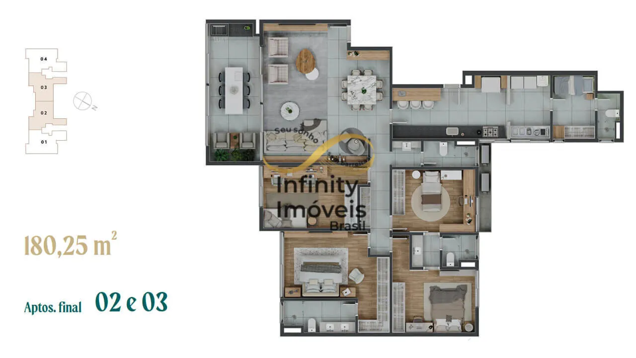 Imagem ALTO BELVEDERE GRAN PARADISO - Apartamento à venda no bairro Serra do Curral Del Rey - Nova Lima/MG