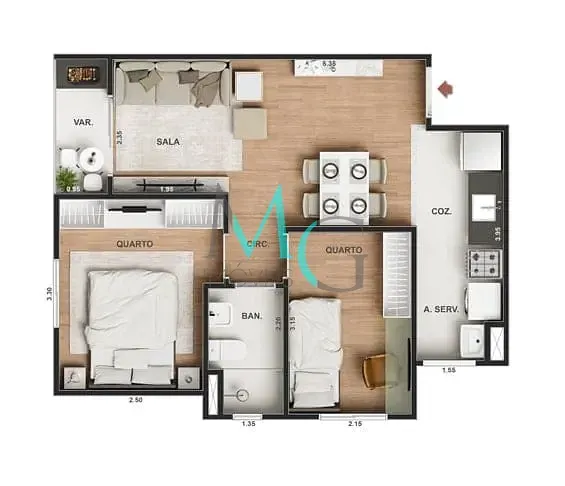 Imagem Apartamento à venda 1 Quarto 30.08M² Pechincha Rio de Janeiro - RJ | Vitale Walk