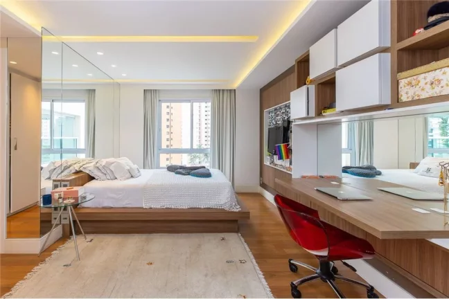 Imagem Apartamento Alto Padrão à Venda Em Moema Pássaros Com 4 Suítes e 4 Vagas