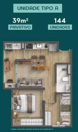 Imagem Apartamento com 2 dormitórios à venda, 39 m² por R$ 321.759,74 - Vila Endres - Guarulhos/SP