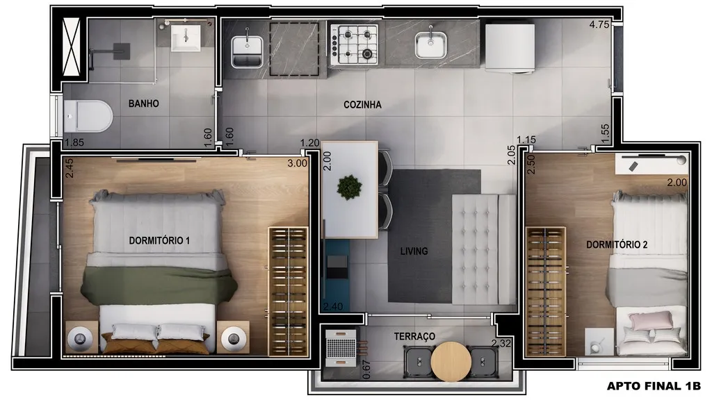 Imagem Imperdível! Apartamento à venda em São Paulo-SP, Vila Gumercindo, 2 quartos 33,64 m²