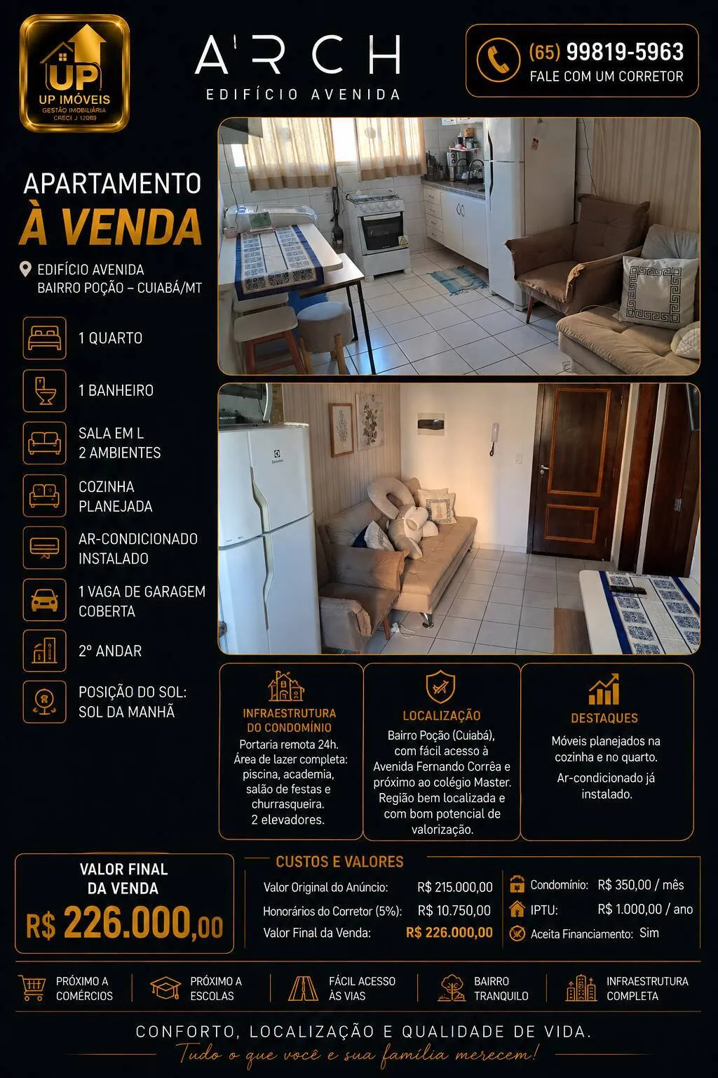 Imagem Apartamento 1 quarto EDIFÍCIO AVENIDA bairro poção