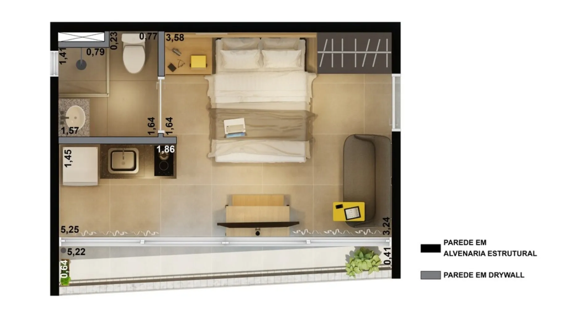 Imagem Apartamento com 1 quarto a venda em Santa Cecília São Paulo SP, comprar Apartamento com 1 dormitório a venda em Santa Cecília São Paulo SP, ap studio
