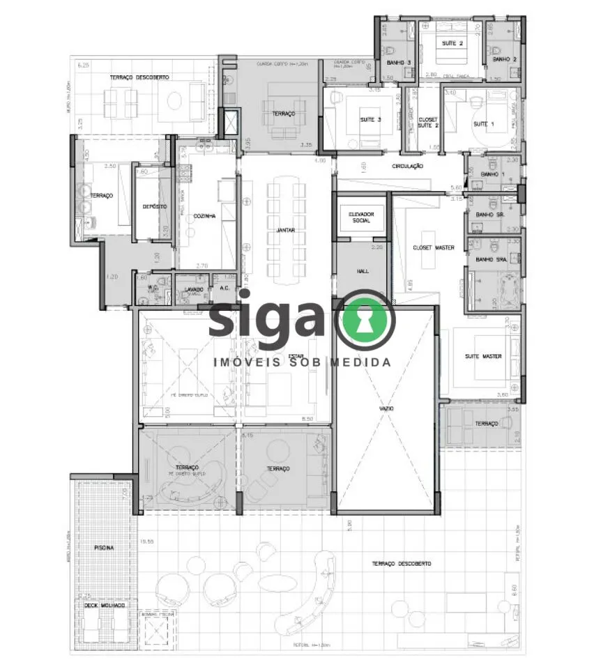 Imagem Apartamento Garden para venda em Moema 04 suítes, São Paulo - SP