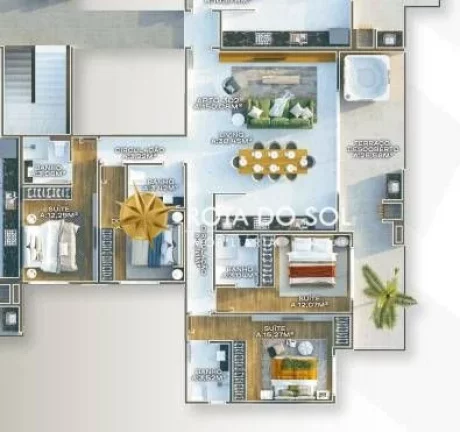Imagem Ilha de Malta Residence Lançamento Frente Mar na Praia de Bombas Bombinhas SC