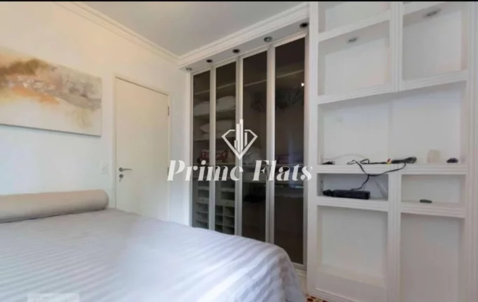 Imagem Flat disponível para venda no Condomínio Twin Towers Ibirapuera em Moema, com 74m², 2 dormitórios e 1 vaga