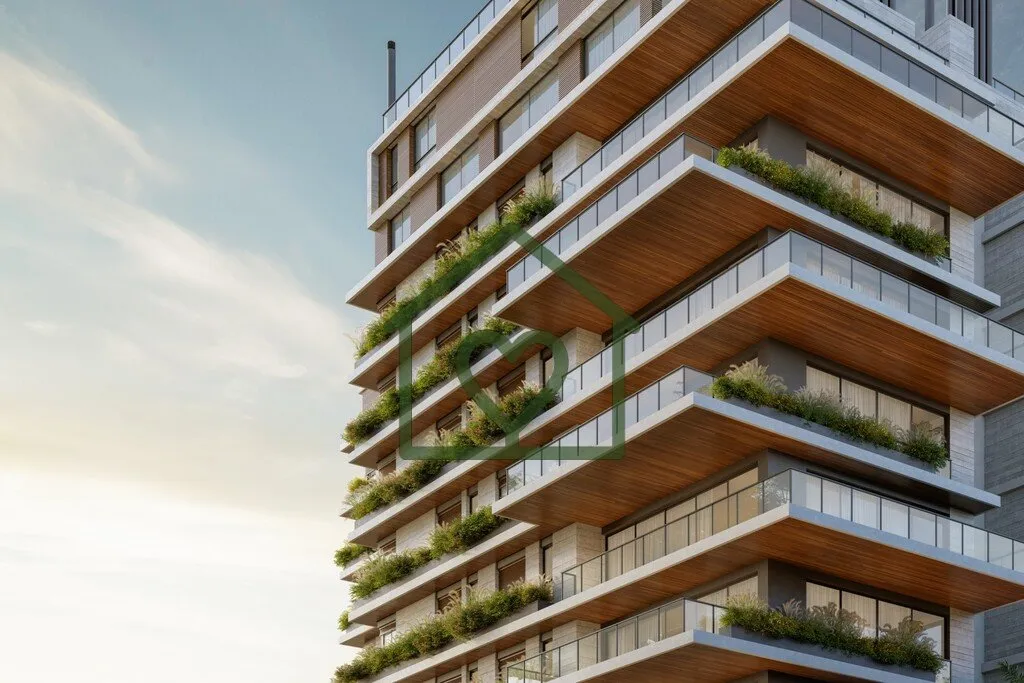 Imagem Um projeto exclusivo, com arquitetura autoral, verdadeiras mansões suspensas cercadas de muito verd...