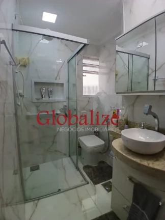 Imagem Apartamento 02 dormitórios sendo 01 suíte 01 vaga de garagem portaria 24h elevador Pompéia - Santos