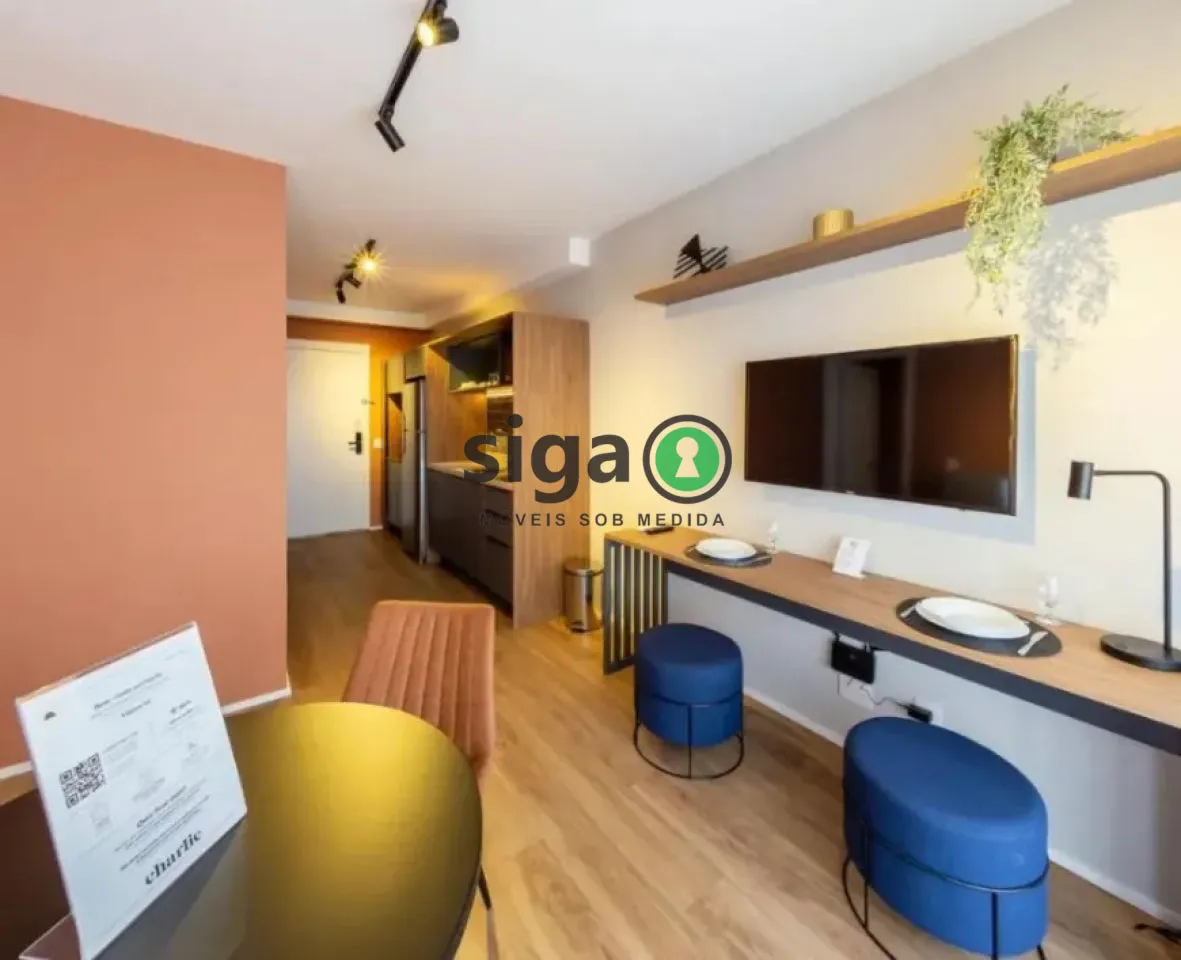 Imagem Apartamento com 2 Quartos à venda, 43m² - Indianópolis - Mobiliado