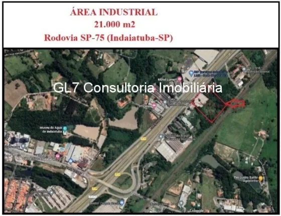 Foto do imóvel Área Industrial na Rod SP 75 em Indaiatuba SP Próximo ao Aeroporto Viracopos.