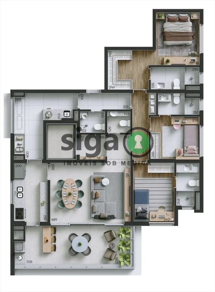 Imagem Apartamento de 134m² com 3 suítes no endereço mais desejado de Perdizes