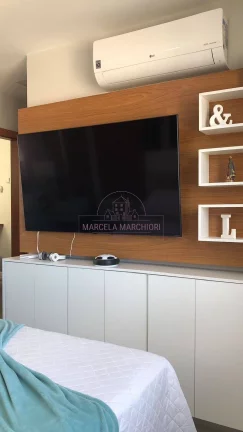 Imagem Apartamento de frente com vista para pomar, churrasqueira na varanda