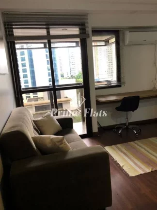 Imagem Flat disponível para venda no QI Intelligence Flat em Moema, com 37m², 1 dormitório e 1 vaga