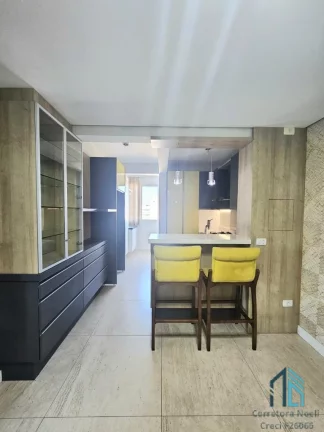 Imagem Apartamento Semi mobiliado, 03 quartos c/suíte, 02 vagas no centro de São José dos Pinhais -PR