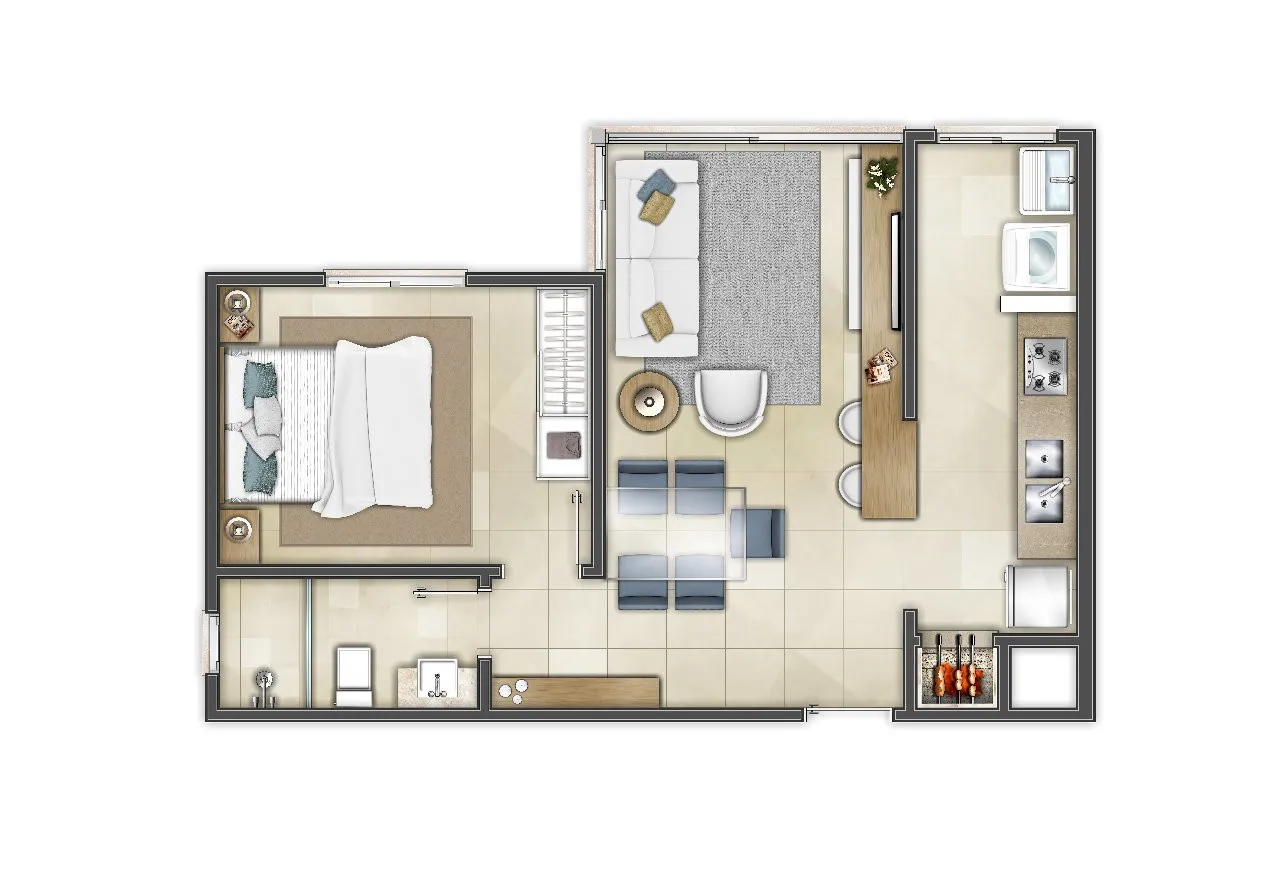 Imagem Apartamento à venda em Torres, Centro, com 2 quartos, 59m2