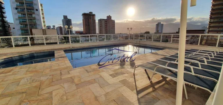 Imagem Apartamento com 1 dormitório à venda, 92 m² por R$ 480.000 - Tupi - Praia Grande/SP