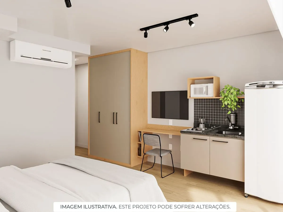 Imagem Apartamento com 1 Quarto para alugar, 31m² - Saúde
