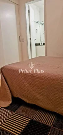 Imagem Flat disponível para locação no Edifício Mandarim no Brooklin, com 50m², 1 dormitório e 1 vaga